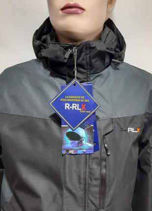 Мужская куртка rlx спортивная серая с черным весна осень3 фото
