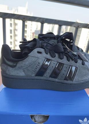 Оригінал кросівки кеди adidas original campus 00s carbon black hq90728 фото