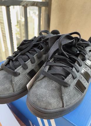 Оригінал кросівки кеди adidas original campus 00s carbon black hq90725 фото