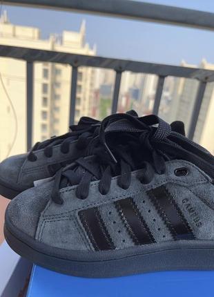 Оригінал кросівки кеди adidas original campus 00s carbon black hq90727 фото