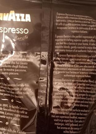 Кава лавацца еспресо зернова італія 1кг lavazza espresso barista intenso 9/104 фото