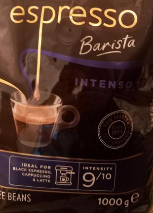 Кава лавацца еспресо зернова італія 1кг lavazza espresso barista intenso 9/102 фото