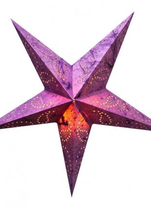Світильник зірка картонна 5 променів purple paisley embd bm