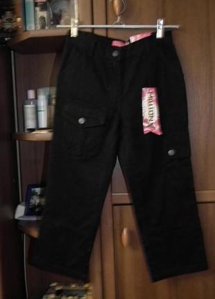 Черные джинсовые бриджи millonx на худенькую девушку или подростка,рs1 фото