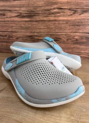 Crocs literide 360 pearl white/multi💙 стильні та зручні жіночі крокс