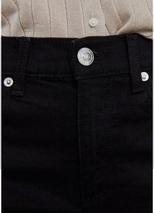 Жіночі вузькі джинси з розрізами zara / жіночі чорні джинси zara7 фото