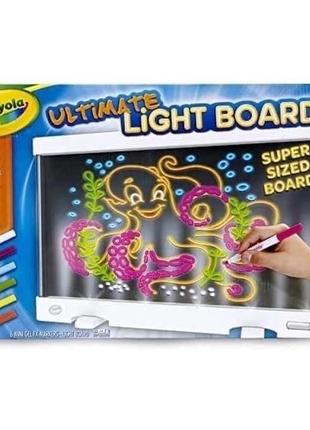 Планшет для творчества с лед подсветкой, подарок для детей, ребенка crayola ultimate light board 3 режима свечения, белый планшет2 фото