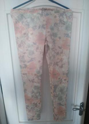 Джинси жіночі в квітковий принт