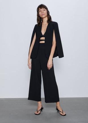 Элегантные укороченные брюки кюлоты zara