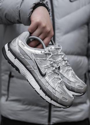 Чоловічі кросівки сірі nike p6000