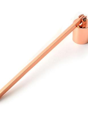 Тушкова для свічок сталева з плоскою ручкою колір мідь bm1 фото
