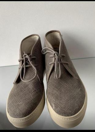 Massimo dutti черевики ботинки 40 шкіра беж7 фото