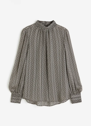 Монохромная атласная блуза aussi h&m  l( 46-48)3 фото