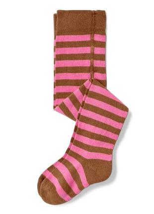 Лот 1 шт♕ якісні колготки з органічної бавовни, tchibo (німеччина), розмір 110-116,смужка