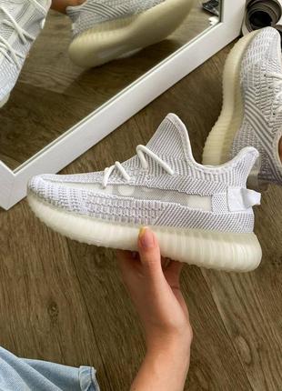 Жіночі текстильні кросівки adidas yeezy 350 static адідас ізі буст 350