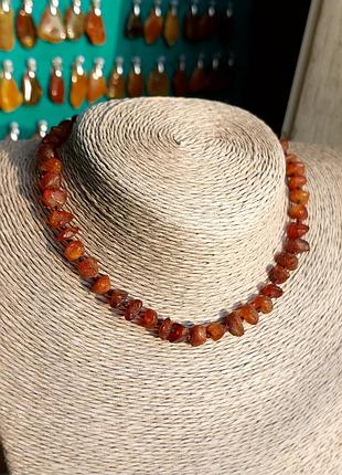 Дитячі лікувальні янтарні буси, намисто з бурштину для дітей