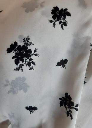 Уценка! рубашка, блуза атласная в цветочный принт в бельевом стиле zara9 фото