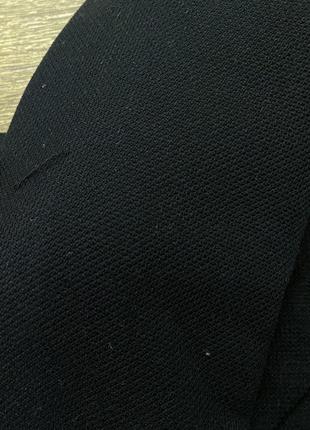 Стильний приталений чорний жакет/піджак на кнопках2 фото
