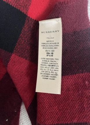 Шарф burberry вовна+кашемір4 фото