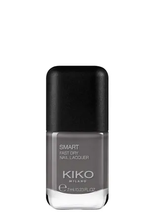 Лак для нігтів kiko milano smart fast dry nail lacquer 44 dark grey 7 мл