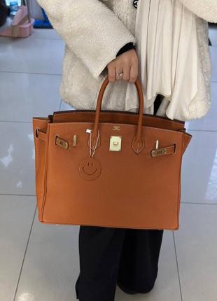 Сумка в стиле birkin hermes 35 см