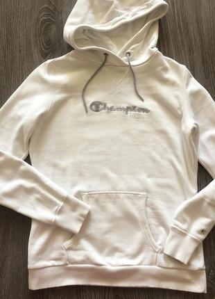 Белая худи пайта толстовка champion оригинал спортивная кофта nike adidas zara свитшот