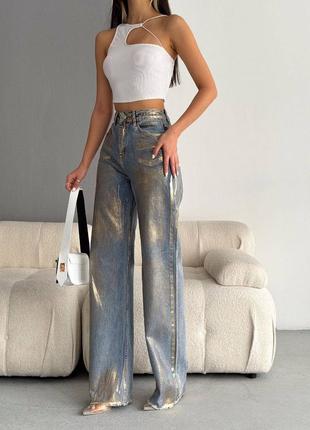 Жіночі джинси злегка розкльошені застібка блискавка +гудзик5 фото