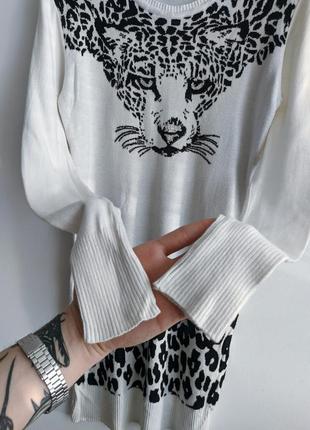 Roberto cavalli светр сукня принт тигр2 фото