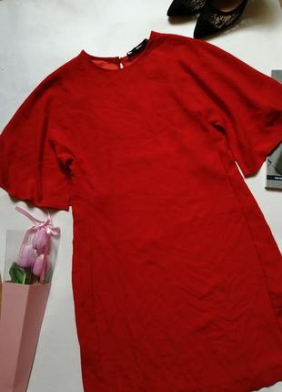 Красное платье свободного покроя р с4 фото