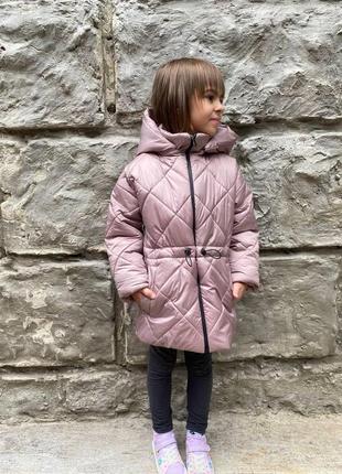 Курточка на девочку удлиненная весенняя3 фото