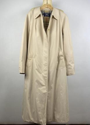 Оригінальний жіночий довгий тренч плащ burberrys beige long trench coat size m - l2 фото