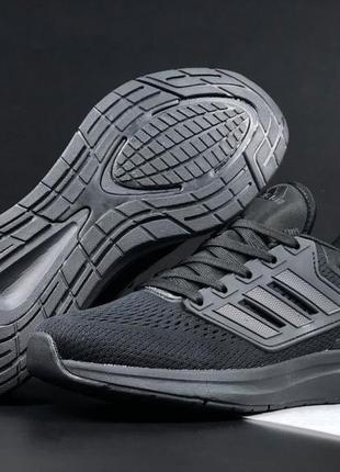 Мужские сетчатые, черные, стильные кроссовки adidas eq21 run. 41-45 гг. 12019 дш