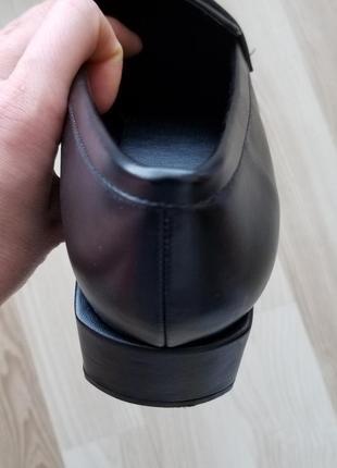 Шикарные стильные туфли лоферы с квадратным каблуком6 фото