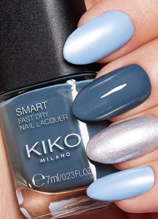 Лак для нігтів kiko milano smart fast dry nail lacquer 82 emerald 7 мл