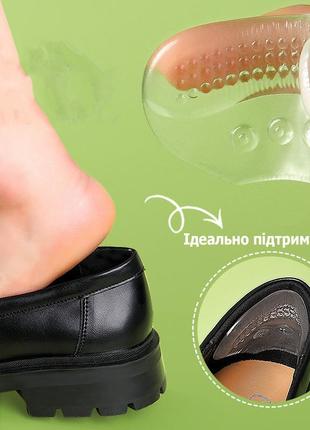 Силиконовые вкладыши от натирания и мозолей на задник обуви. гелевые вставки в обувь 3мм. накладки для обуви7 фото