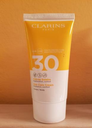 Clarins сонцезахисний крем для тіла spf 30