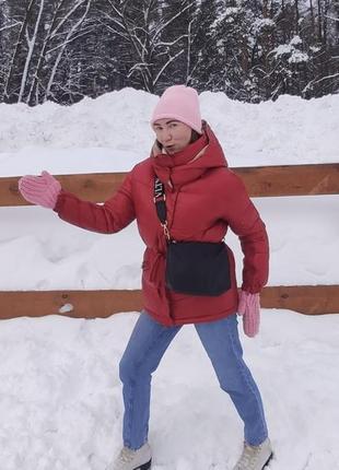 Весняна осіння червона жіноча куртка cropp