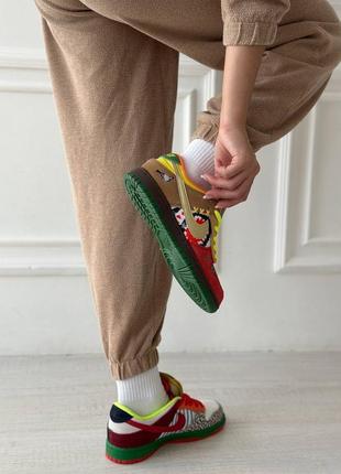 Жіночі кросівки nike dunk sb low "what the"6 фото