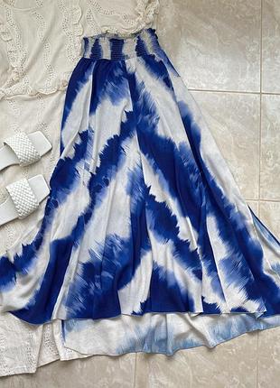 Юбка длинная льняная/  италия