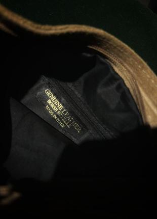 Замшевая сумка genuine leather 🇮🇹7 фото