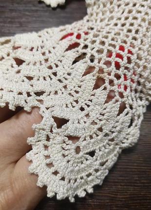 Винтажные плетеные перчатки. кружево2 фото