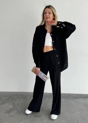 Брючный костюм брюки штаны палаццо рубашка блуза кардиган розовый синий коричневый
малиновый зелёный бежевый голубой черный хаки