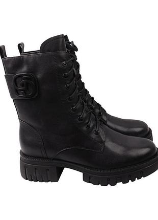 Черевики жіночі molka чорні натуральна шкіра, 37