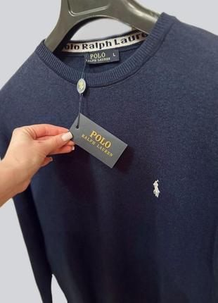 Свитер polo ralph lauren синий5 фото