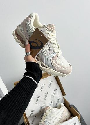 Жіночі кросівки asics gel-kayano 14 peach Glacier асікс персикового з кремовим кольорів3 фото