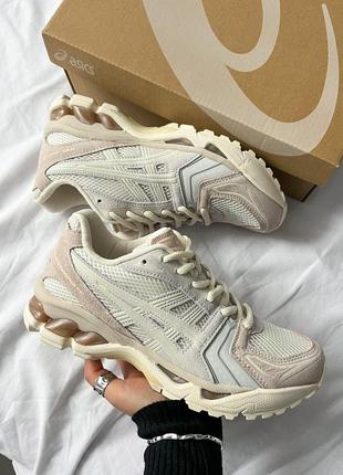 Жіночі кросівки asics gel-kayano 14 peach Glacier асікс персикового з кремовим кольорів5 фото