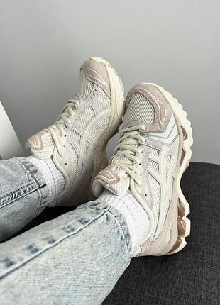 Жіночі кросівки asics gel-kayano 14 peach Glacier асікс персикового з кремовим кольорів2 фото