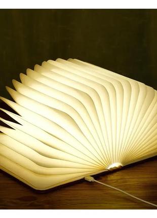 Настільна лампа світильник у формі книги foldable book lamp нічник для дитячої кімнати 7259 gw9 фото