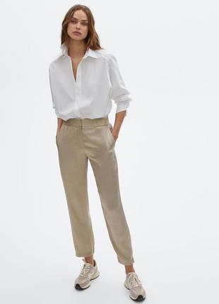 Брюки чинос из хлопка massimo dutti