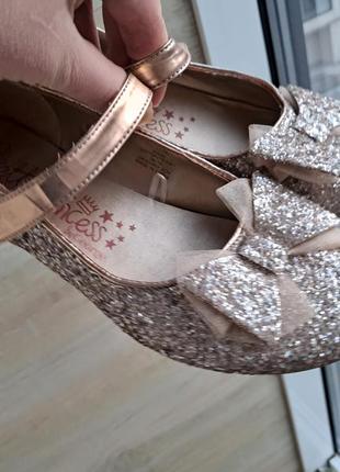 Золотые туфельки эльзы золушки принцессы george 34 р5 фото
